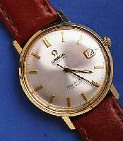 OMEGA HEROMEGA HERRENARMBANDUHR SEAMASTER DE VILLE AUTOMATIK, SCHWEIZ UM 1964, EDELST., EIN- SCHALENGEH., GET. A-WELLE, BEI FERTIGST. ...