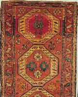 AZERBAJAN, 243 X 114CM, EHZ 3 FLOR WOLLE, CA.70 JAHRE