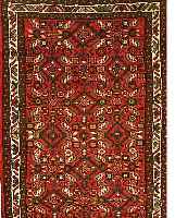 HOSSEINABAD, PERSIEN, 290 X 82CM, FLOR WOLLE