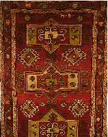 DAGHESTAN, RUSSLAND 226 X 142CM, WOLLE AUF WOLLE, UM 1910
