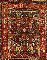 MOGHAN, RUSSLAND, 167X 130CM, WOLLE AUF WOLLE UM 1910