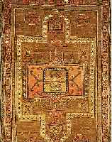 TSCHETSCHENIEN, RUSSLAND, 161 X 108CM, WOLLE AUF WOLLE, UM 1920