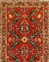 KARABAGH, RUSSLAND, 178 X 113CM, WOLLE AUF WOLLE UM 1920
