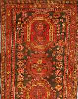 GENDJE, RUSSLAND, 201 X 124CM, WOLLE AUF WOLLE, UM 1920