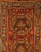 GUBA, RUSSLAND, 239 X 143CM, WOLLE AUF WOLLE, UM 1900