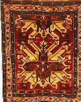 ADLER-KAZAK, RUSSLAND, 171 X 140CM, WOLLE AUF WOLLE, UM 1935