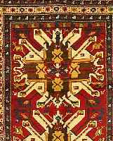 KAZAK, RUSSLAND, 163 X 139CM, WOLLE AUF WOLLE,