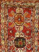 ADADLER KAZAK, RUSSLAND, 189 X 132CM, WOLLE AUF WOLLE,