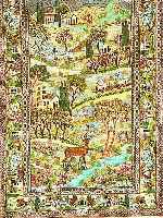 KESCHAN, PERSIEN, 171 X 115CM, FLOR WOLLE