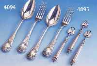 11 AUSTERNGABELN, DEUTSCH UM 1860/70, 800ER SILBER, PUNZIERUNG SEK., MONOGR.- KARTUSCHE FREI