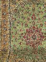 ESFAHAN FEIN SIGN., PERSIEN, 413 X 295CM, KORKWOLLE MIT UND AUF SEIDE, CA.1 MIO.KN/QM