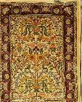 HEREKE, TüRKEI, 74 X 54CM, REINE NATURSEIDE, CA.1 MIO KN/QM