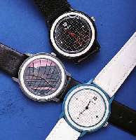 KONKONVOLUT: 3 GLASHÜTTE HERRENARMBANDUHREN, ALLE QUARTZ, UNGETR. LAGERW. UM 1985, VERSCH. DESIGNS, LEDERB., VERKAUFSLOGO, EZ 0-1
