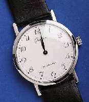 GLASHGLASHÜTTE HERRENARMBANDUHR, DEUTSCHLAND UM 1980, METALL HARTVERCHR., EDELST.-BODEN GEDR., KONTRASTZIFFERBL., 17 ST., HANDAUFZUG, ANKER- ...