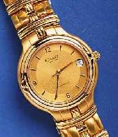 CAMY HCAMY HERRENARMBANDUHR AUTOMATIK, SCHWEIZ UM 1990, METALLGEH. INCL. METALLBAND HARTVER- G., TEILW. SAT., TEILW. POL., BEIDS. MINERAL- ...