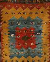 GABBEH, PERSIEN, 180 X 160CM, EHZ 3 WOLLE AUF WOLLE, CA.30 JAHRE