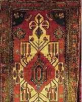 GASHGAI, PERSIEN, 204 X 120CM, EHZ 2 WOLLE AUF WOLLE, CA.CA.40 JAHRE