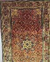 BIDJAR, PERSIEN, 229 X 132CM, EHZ 2 FLOR WOLLE, CA.40 JAHRE