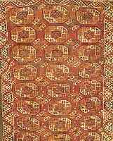 YOMUTH, RUSSLAND, 168 X 122CM, EHZ 4 WOLLE AUF WOLLE, UM 1900