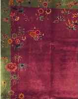 CHINA, 347 X 268CM, EHZ 2 FLOR WOLLE, UM 1930