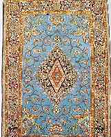 GHOM, PERSIEN, 173 X 117CM, EHZ 1-2 FLOR WOLLE MIT SEIDE,