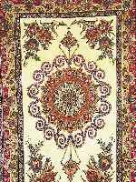 ESFAHAN FEIN, PERSIEN, 190 X 123CM, EHZ 1-2KORKWOLLE AUF SEIDE, CA.10 JAHRE, CA.1 MIO.KN/QM