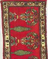 SEMNAN, PERSIEN, 122 X 75CM, EHZ 2 FLOR WOLLE, CA.60 JAHRE