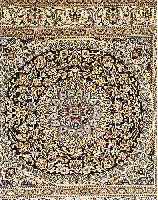 NAIN, PERSIEN, 200 X 190CM, FLOR WOLLE MIT SEIDE