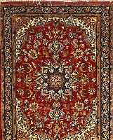 ESFAHAN,PERSIEN CA 103 X 72CM. KORK WOLLE AUF SEIDE