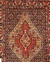 SENNEH,PERSIEN CA 101 X 75CM. FLOR WOLLE