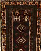 BELUTSCH,AFGHANISTAN CA 150 X 85CM. WOLLE AUF WOLLE