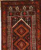 BELUTSCH,PERSIEN CA 141 X 89CM. WOLLE AUF WOLLE