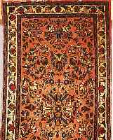 SAROGH,PERSIEN CA 129 X 65CM. FLOR WOLLE