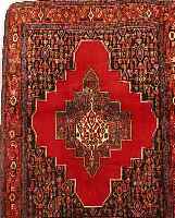 SENNEH,PERSIEN CA 160 X 125CM. FLOR WOLLE