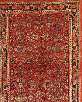 ROSEN BIDJAR,PERSIEN CA 148 X 103CM. FLOR WOLLE