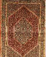 BIDJAR,PERSIEN CA 155 X 110CM. FLOR WOLLE
