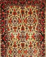 ROSEN BIDJAR,PERSIEN CA 157 X 103CM. FLOR WOLLE