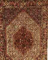 BIDJAR,PERSIEN CA 170 X 110CM. FLOR WOLLE