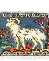 SAROGH, PERSIEN, 48 X 33CM, FLOR WOLLE