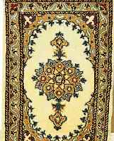 NAIN, PERSIEN, 60 X40CM, FLOR WOLLE MIT SEIDE