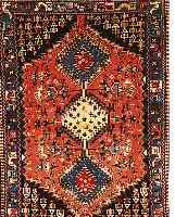 YALAMEH, PERSIEN, 143 X 100CM, WOLLE AUF WOLLE