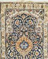 NAIN, PERSIEN, 199 X 118CM, EHZ 3 FLOR KORKWOLLE MIT SEIDE, CA.10 JAHRE