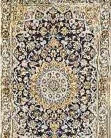 NAIN, PERSIEN, 198 X 118CM, EHZ 3 FLOR WOLLE MIT SEIDE, CA.10 JAHRE
