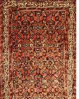 HOSSEINABAD, PERSIEN, 409 X 108CM, FLOR WOLLE, CA.30 JAHRE