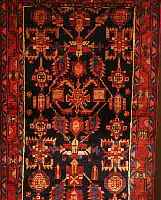 BROJARD, PERSIEN, 536 X 113CM, FLOR WOLLE, CA.40 JAHRE