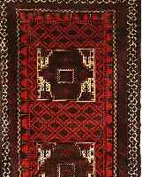 BELUTSCH, AFGHNISTAN, 196 X 106CM, WOLLE AUF WOLLE