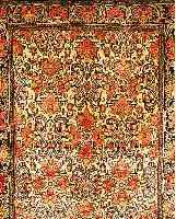 ROSEN-BIDJAR, PERSIEN, 180 X 143CM, FLOR WOLLE