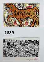 KONVOLUT AUS VIER PORTKARTEN-MULTIPLES, 3 X A.R. PENCK, 1 X SIGMAR POLKE, ALLE HAND- SIGNIERT, JE CA. 10 X 15 CM