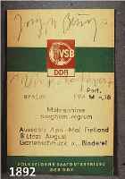 BEUYS, JOSEPH, 1921-1986, SAMENTüTE MOHRENHIRSE AUS DER DDR, HANDSIGNIERT UND BESCHRIFTET: WIRTSCHAFTSWERT,IM ...
