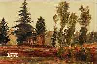 HECKENDORF, FRANZ, 1888 BERLIN-1962 MüNCHEN, HüTTE IM WALD, MEHRFARBIGES AQUARELL, RE. U. MONOGR., AUF DEM UNTERBLATT DAT. 51, CA. 17 X 25,5 CM